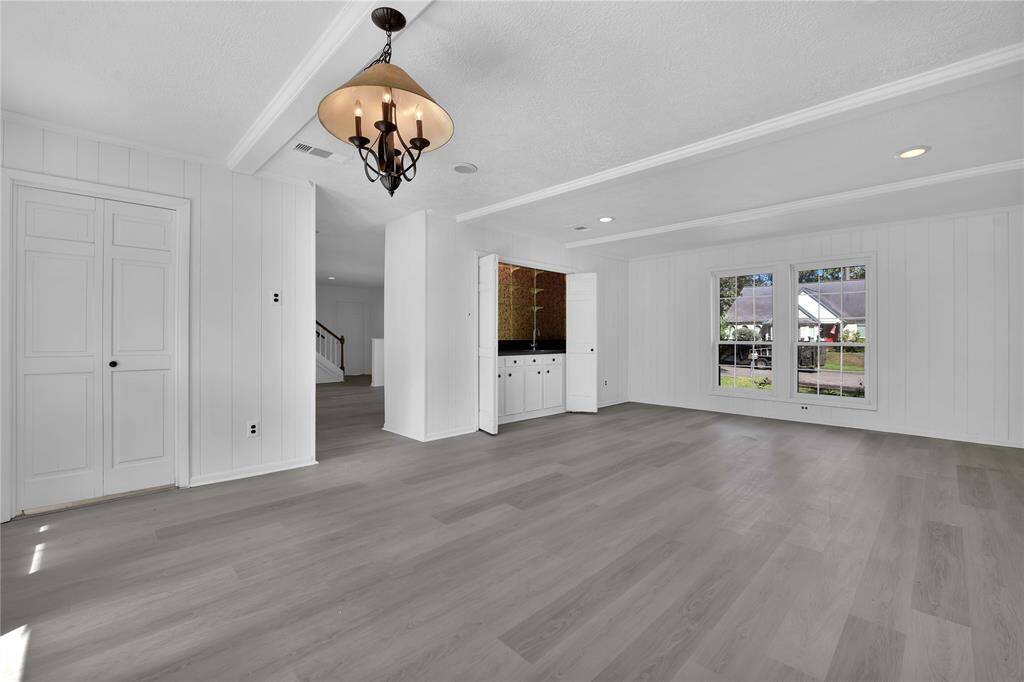 Another view of the family room and wet bar area...