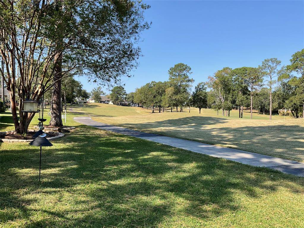 Great view of the fairway from the back porch.