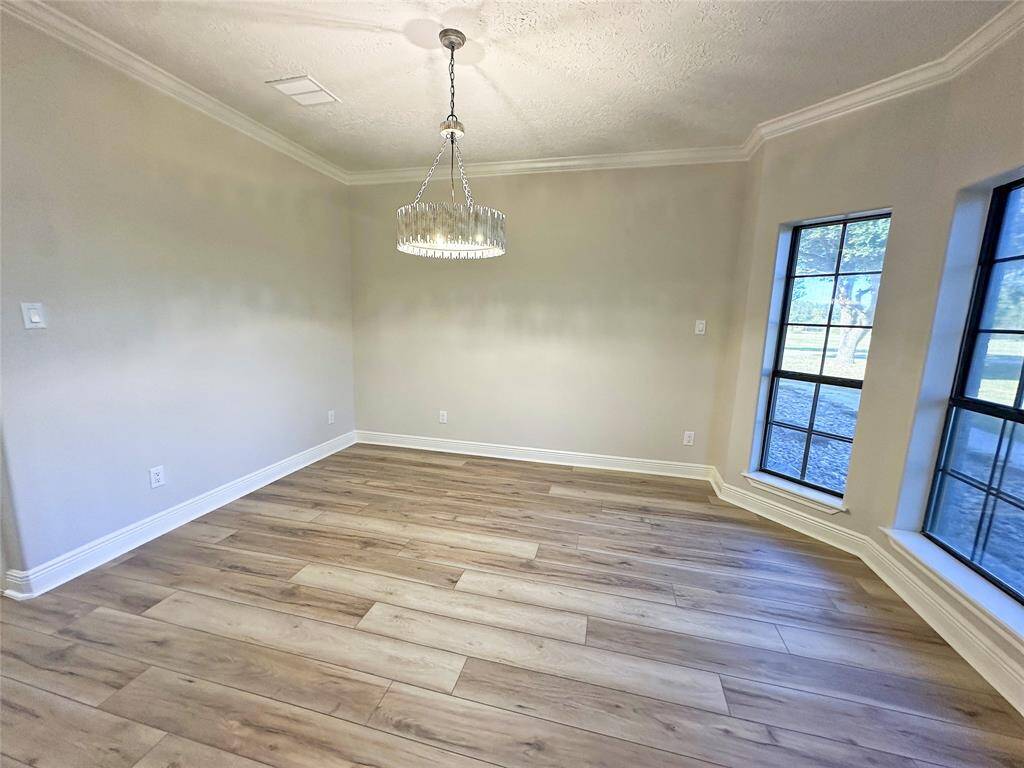 Dining Room with view of front acreage