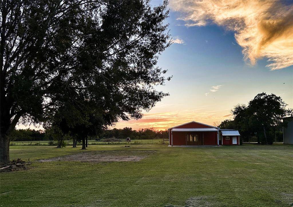Sunsetting over the back pasture