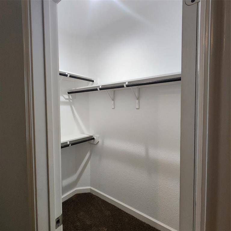 Master bedroom walk in closet