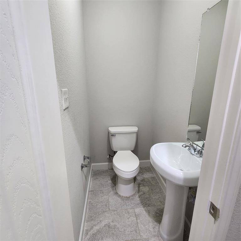 Half bath on first floor