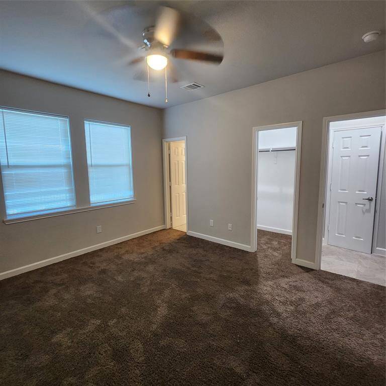 Master bedroom located on first floor.