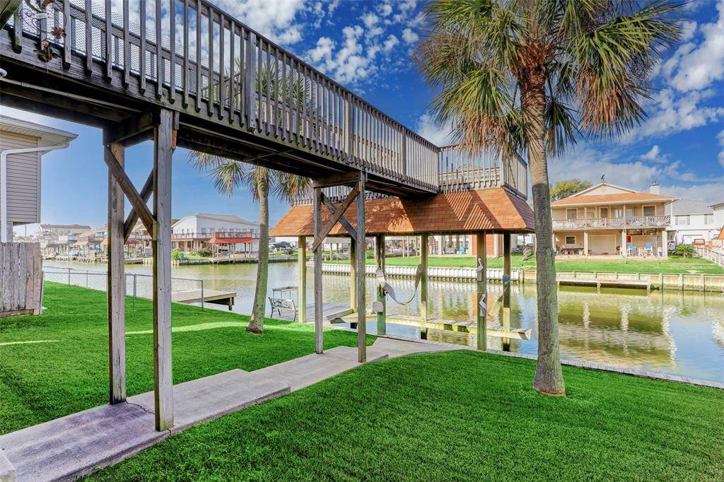 View from under the deck