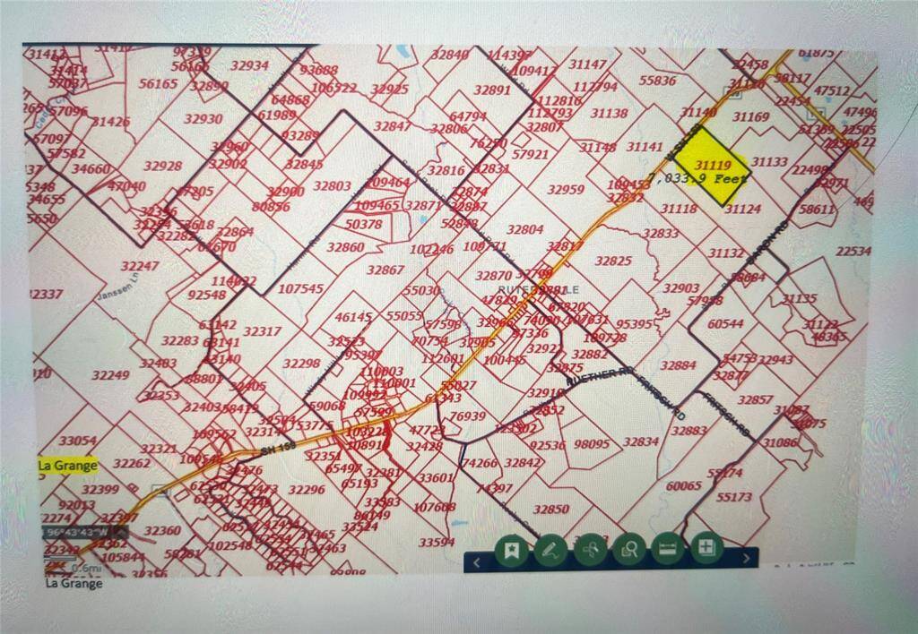 Tract highlighted in yellow