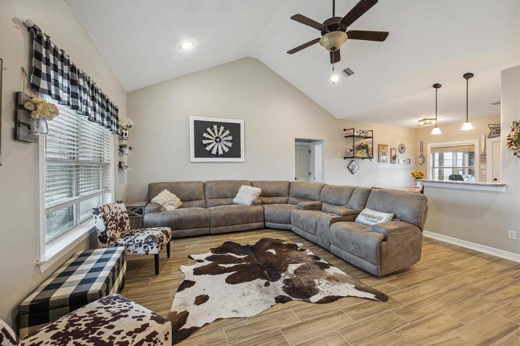Large entertaining area in the living room