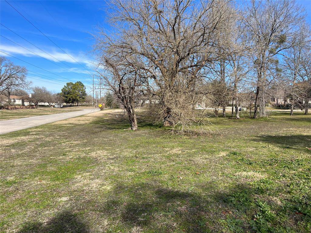 Back of property along easement
