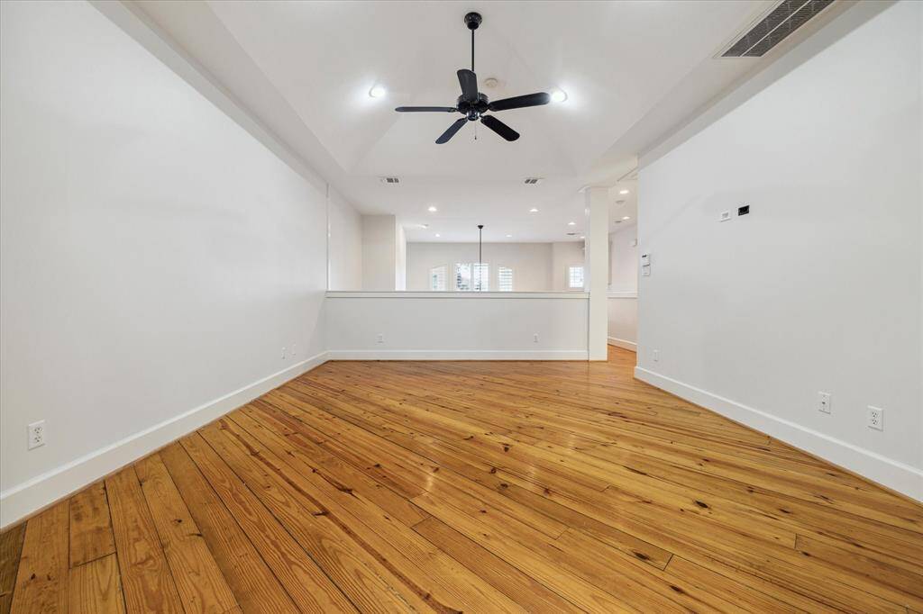 The loft style room can be turned into a game room, office space, or a true bedroom.