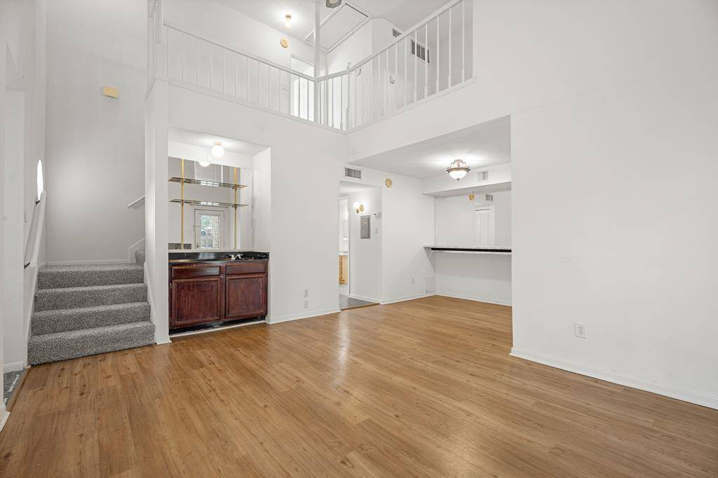 Living Room and view of Wet Bar