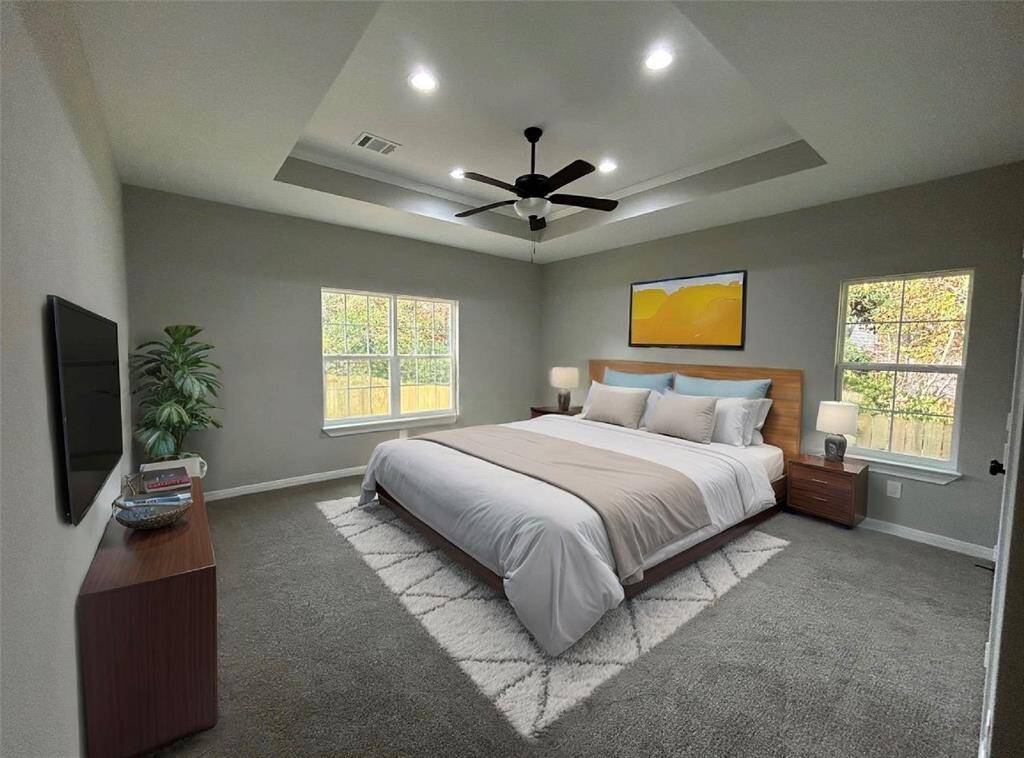 Virtually Staged primary bedroom for inspiration!