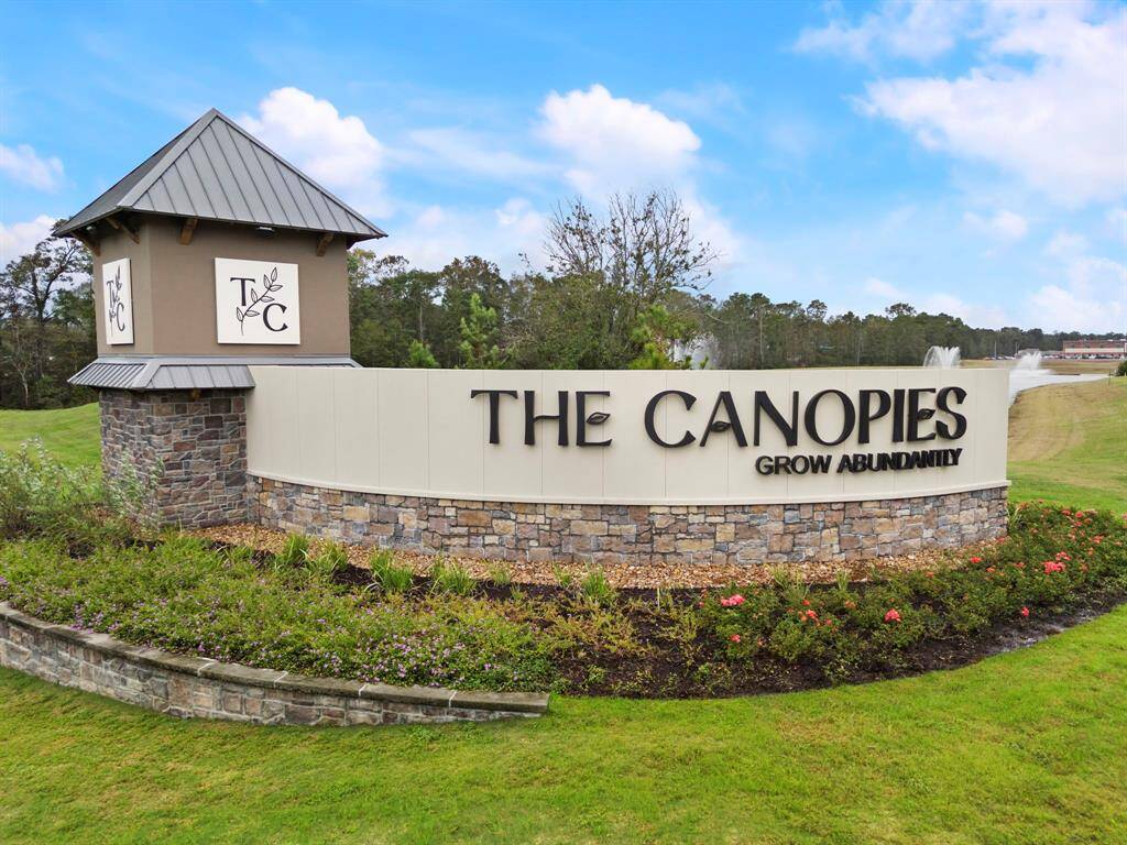 Beautiful entrance into this fantastic community—welcome to The Canopies at Harrington Trails!