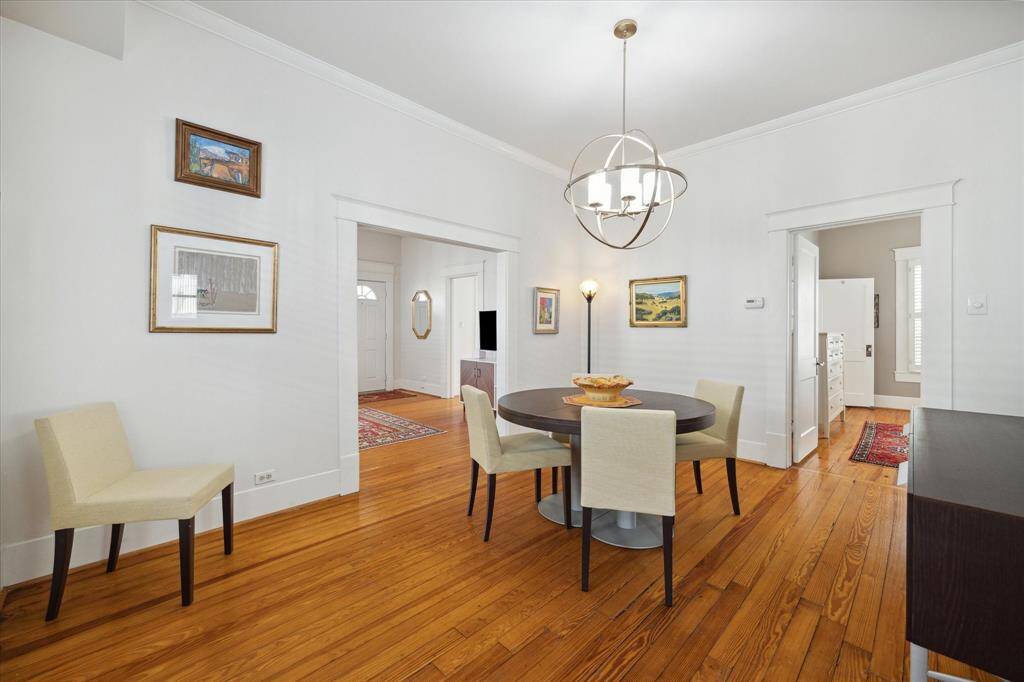 Another perspective of the dining room seen from the kitchen.