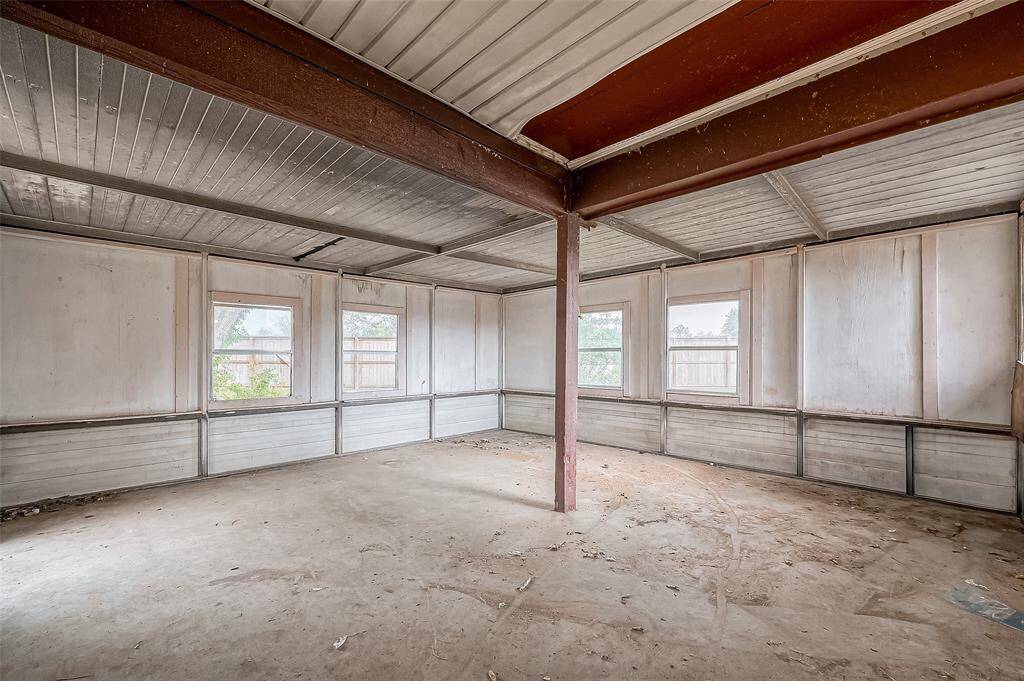Enclosed back porch