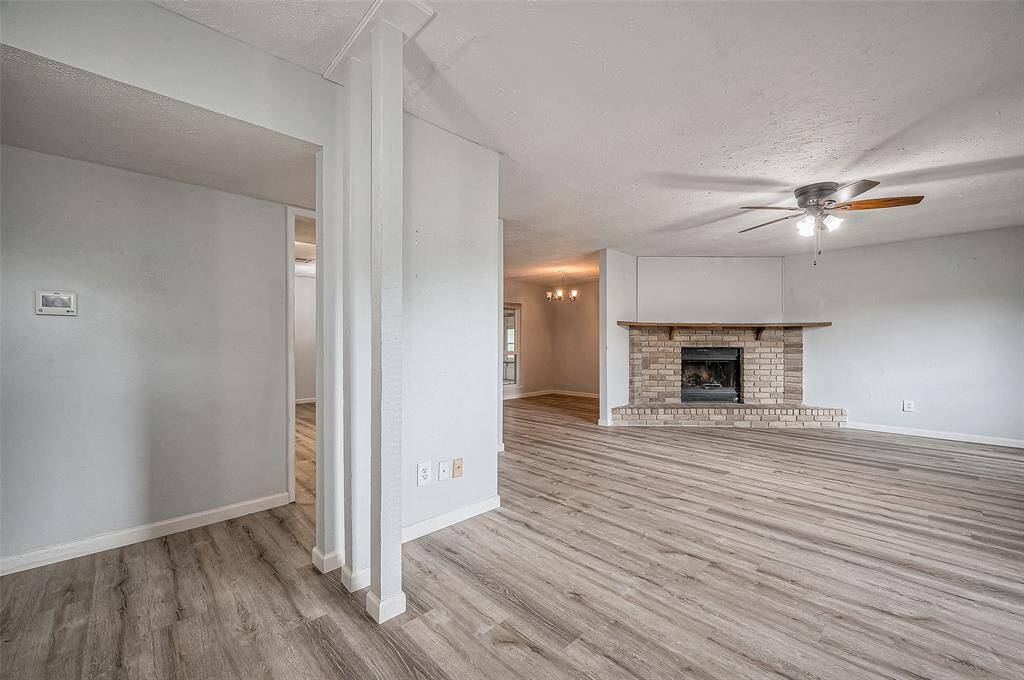 Large open living room