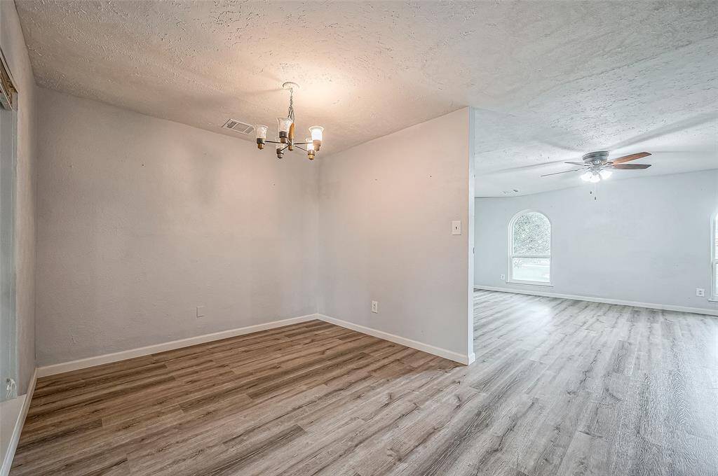 Formal dining located near living room