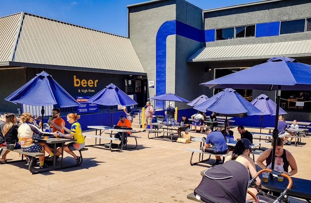 Enjoy a good time with friends or wind down after a long day around the corner at Eureka Heights Brew Co.