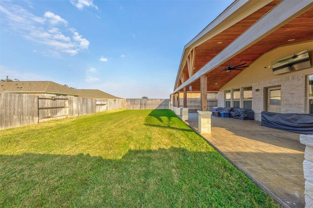 Large covered patio