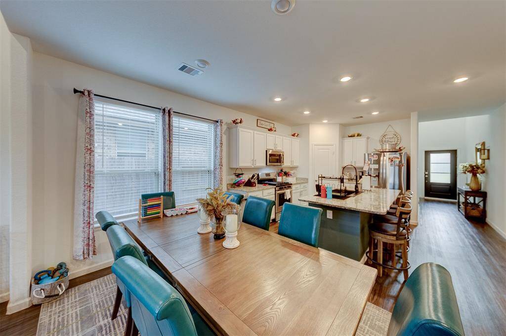 Dinning over looking the kitchen