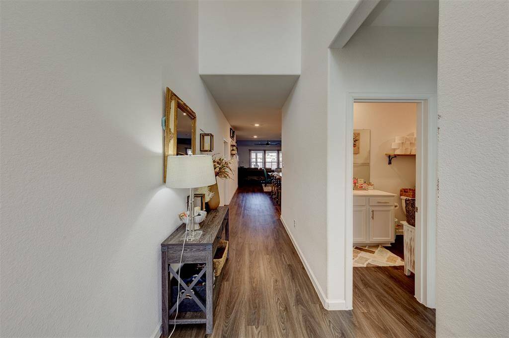 Walking in entry way