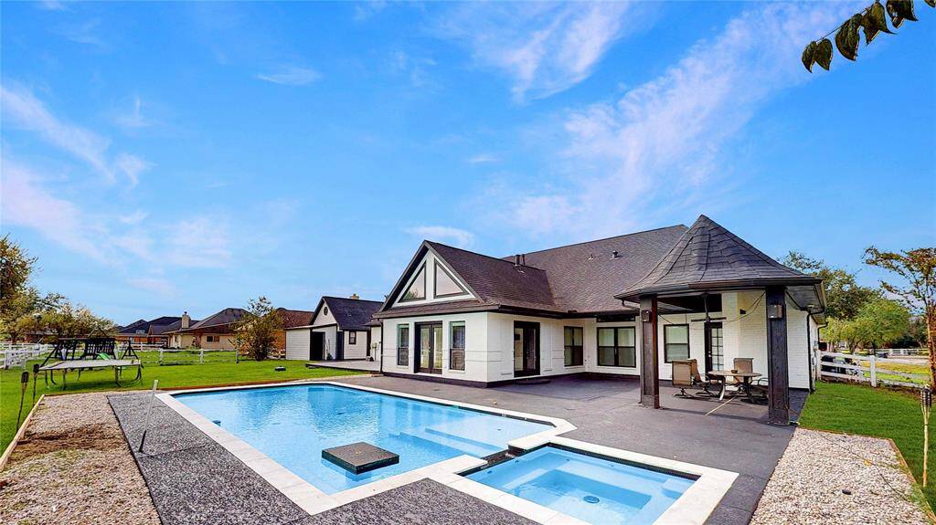 Another angle home has two outdoor areas to enjoy
