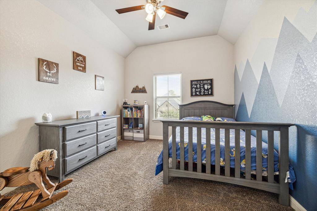 With vaulted ceilings, the secondary bedrooms feel open and spacious.