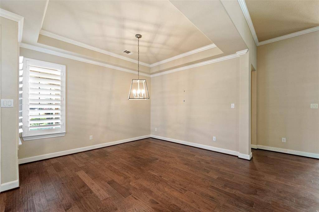 View looking toward entrance and separate dining areal