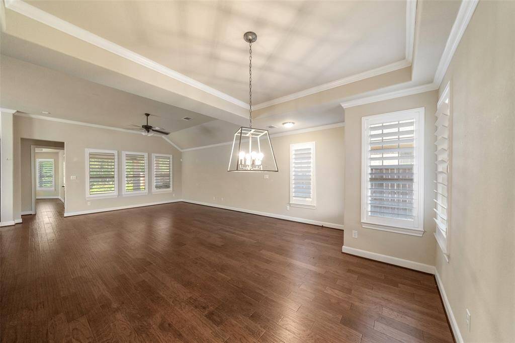 Separate dining area.