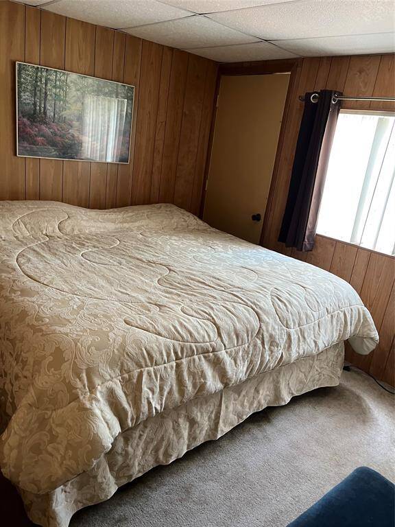 Downstairs king size bedroom overlooks lake