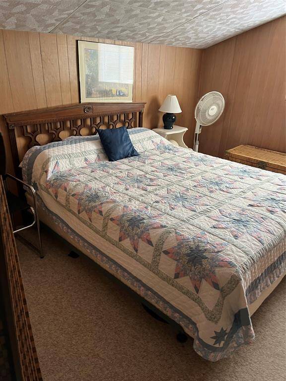 Queen size bed upstairs