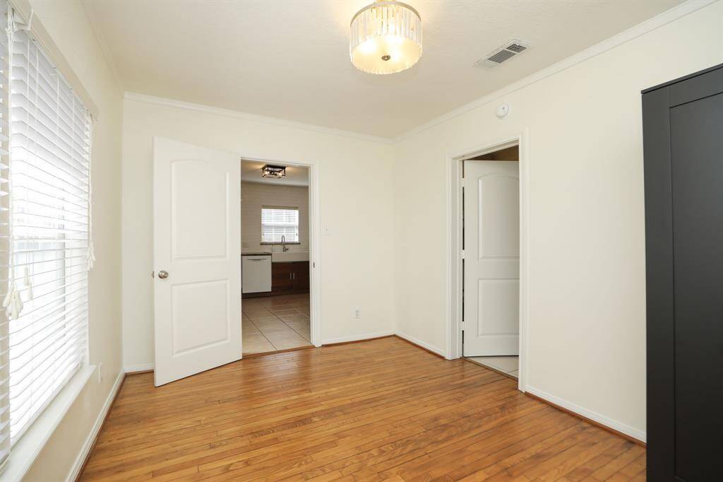 Secondary bedroom off kitchen.