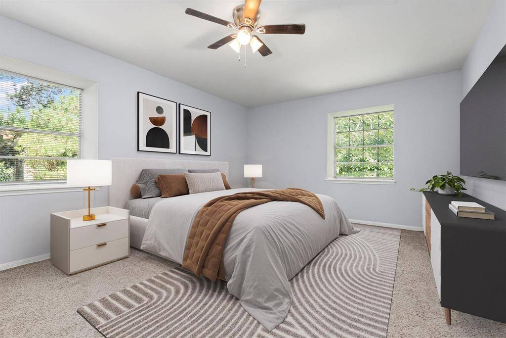 Primary bedroom - Virtually staged