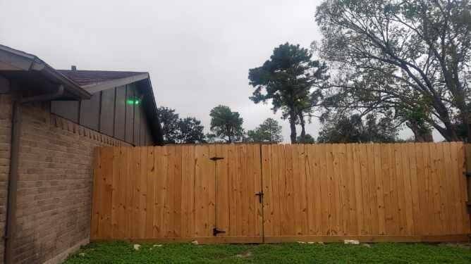 New Fencing In Place With a 40" Gate