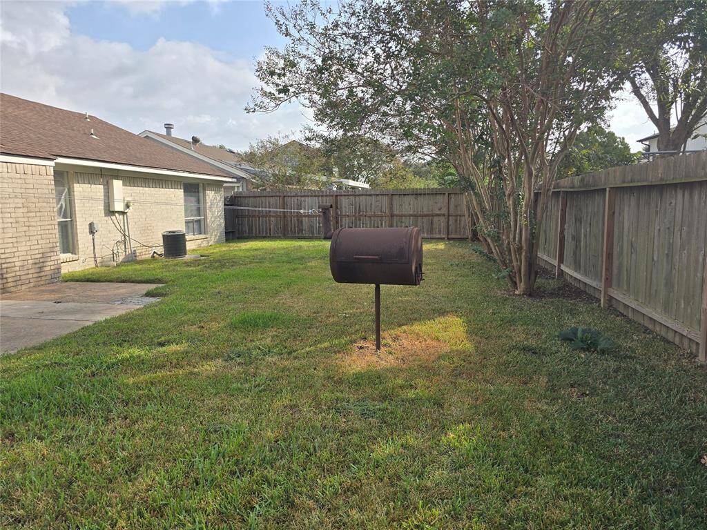 View of backyard.