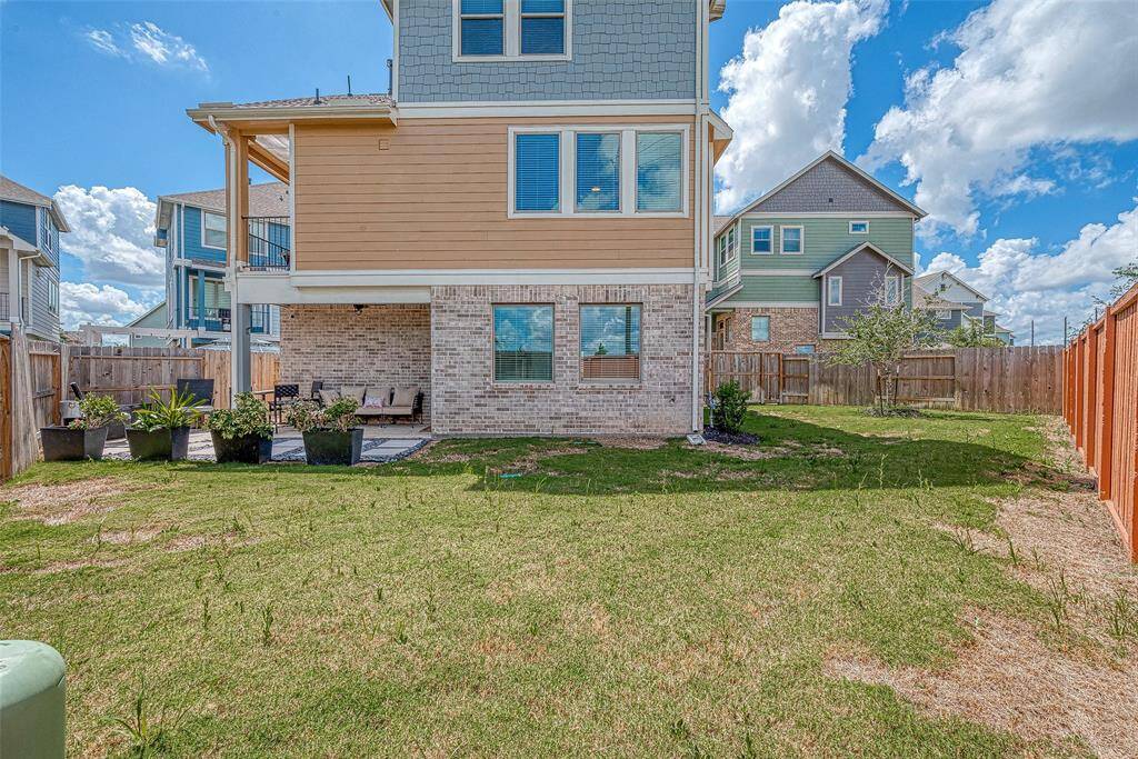 Welcome to this contemporary 3-story home in the master-planned community of Elyson. Featuring 3 spacious bedrooms and 2.5 baths, this home offers modern living at its finest. Enjoy a nice-sized backyard with a covered patio, perfect for outdoor gatherings, and no back neighbors for added privacy. The well-designed layout provides ample space and natural light throughout, making it ideal for both relaxation and entertaining. Experience the perfect blend of style and convenience in this beautiful Elyson home