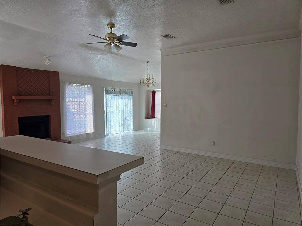 View of living/dining from hallway.