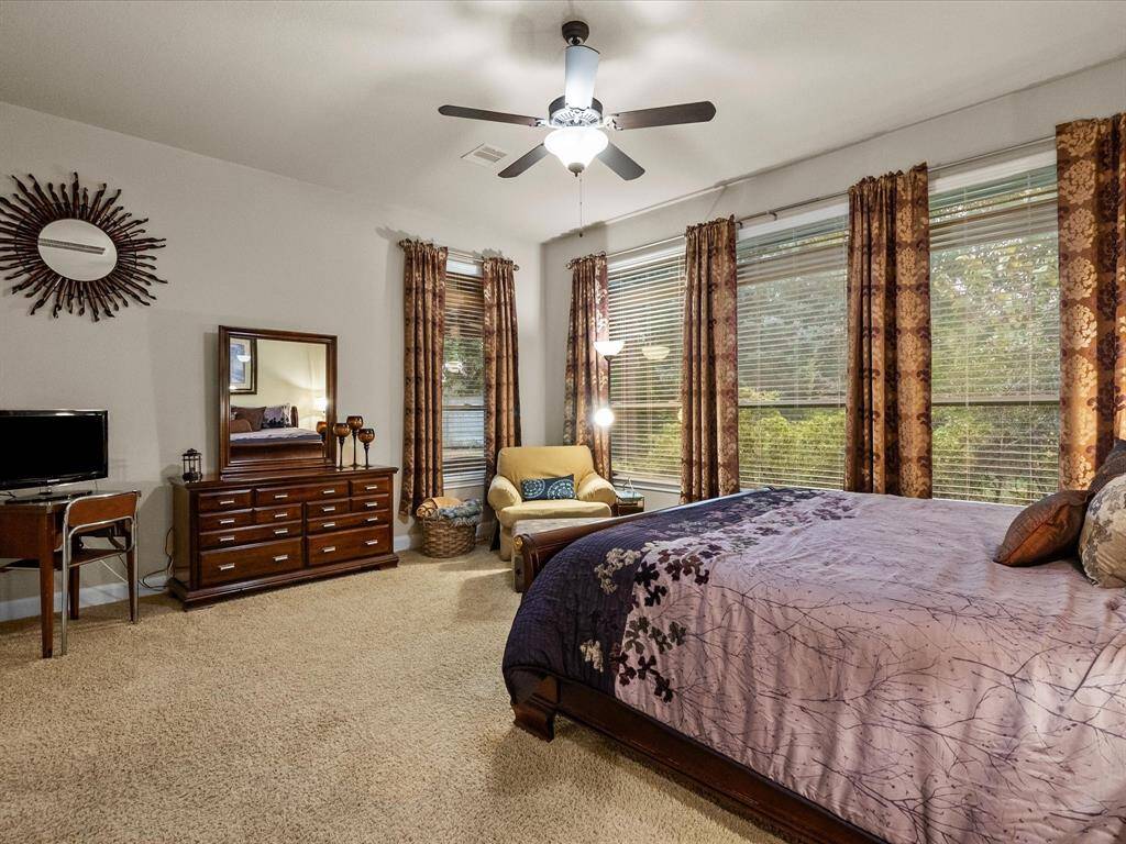 Large Open Windows that Look Out to Backyard