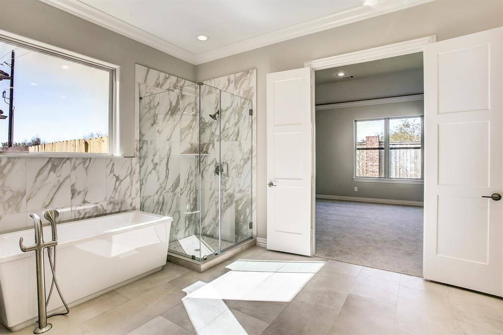 Master bedroom walk-in closets