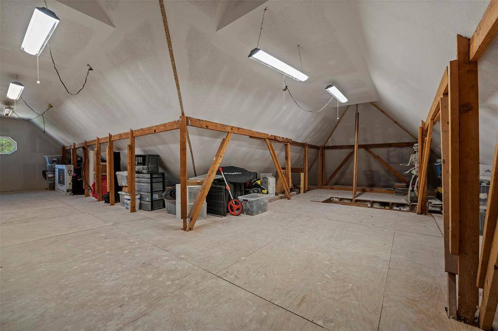 Garage is air-conditioned and provides approx. 500 sq ft of additional Garage space for use as a floored storage area or could also be converted to a garage apartment.
