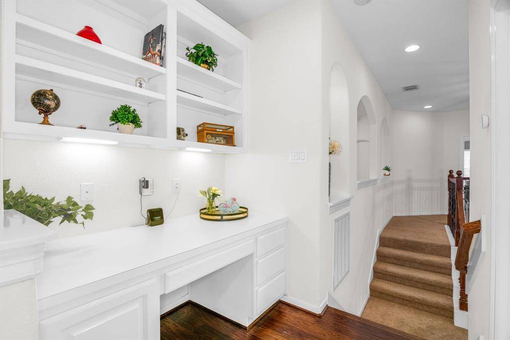 Welcome to the private quest suite upstairs.  This leads into the gameroom, bed and full bath