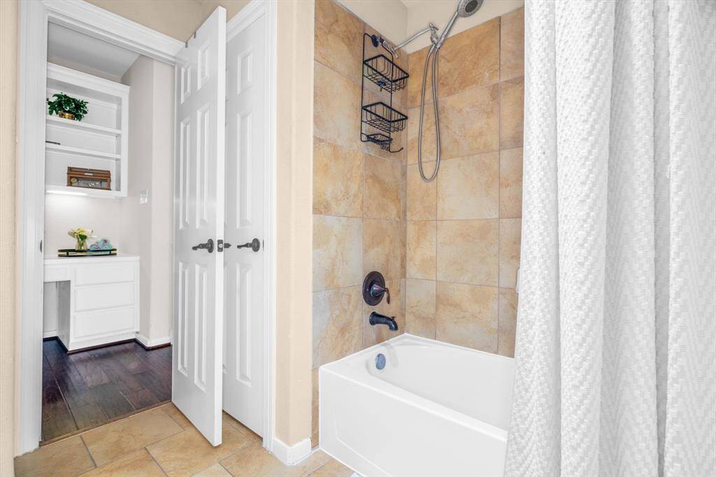 "Guest suite" full bath off the upstairs gameroom.