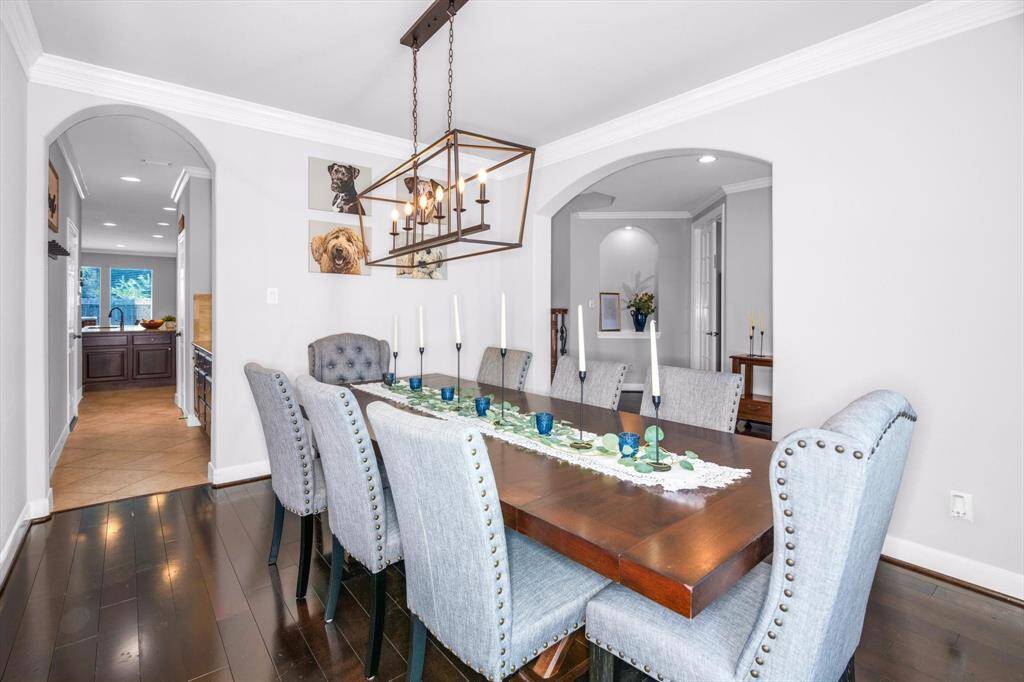 Downstairs is the master suite (with it's own fireplace and sitting area), office/study, grand family room, chef's kitchen, guest bath and full sized utility room