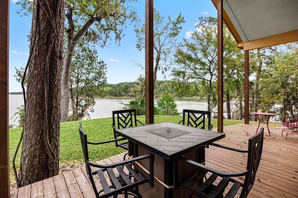 Back of home overlooking waterfront.