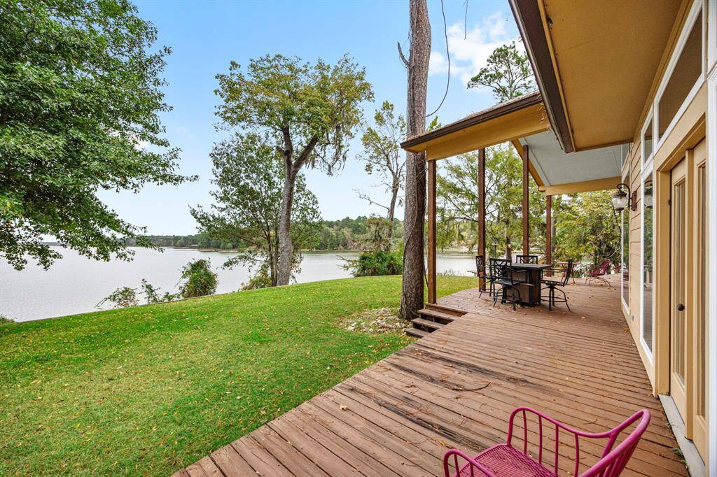 Back of home overlooking waterfront.