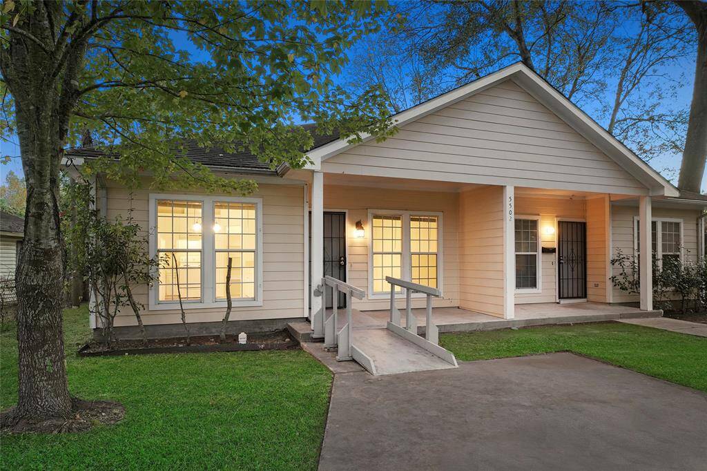 Front of Home - Unit B is on the right side of the duplex, note the deep covered front porch