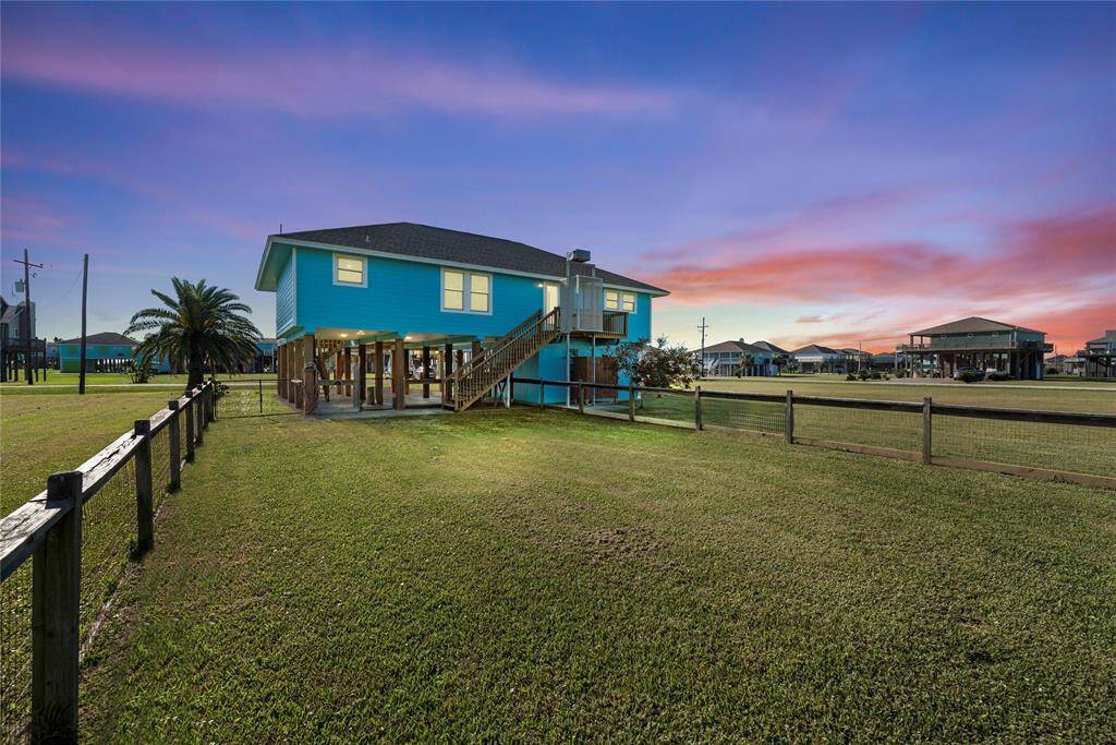 Fully fenced backyard
