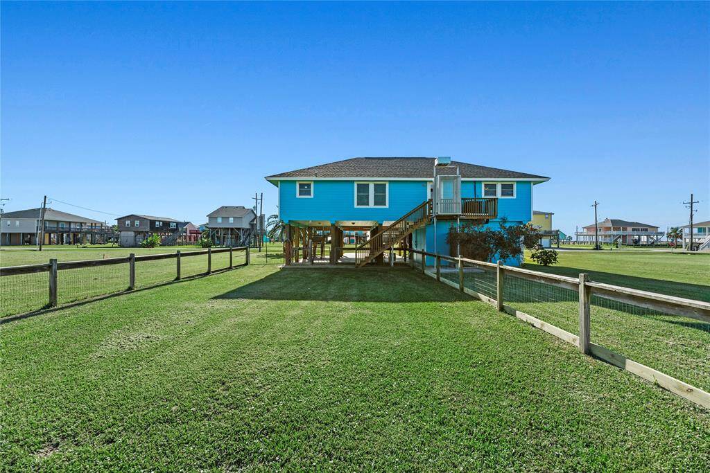 Fully fenced backyard