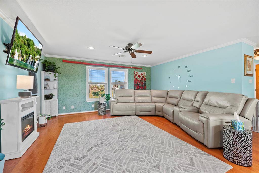 Large enough for sectional and room to spare.