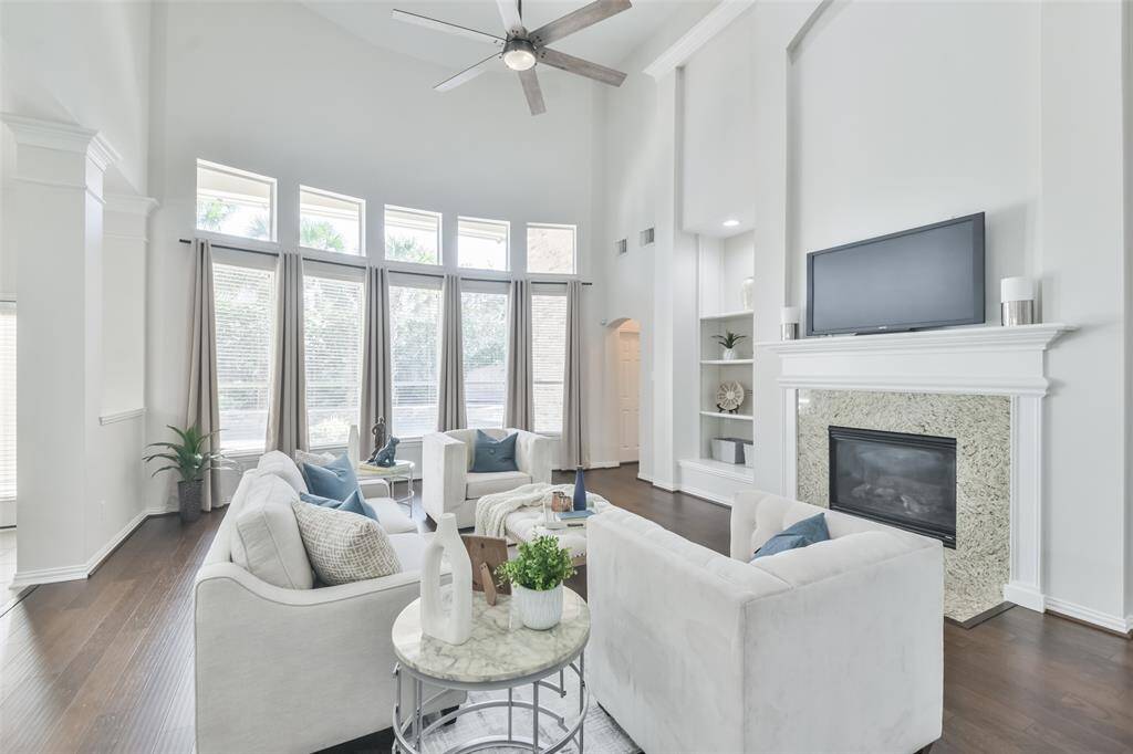 The room is filled with natural light!