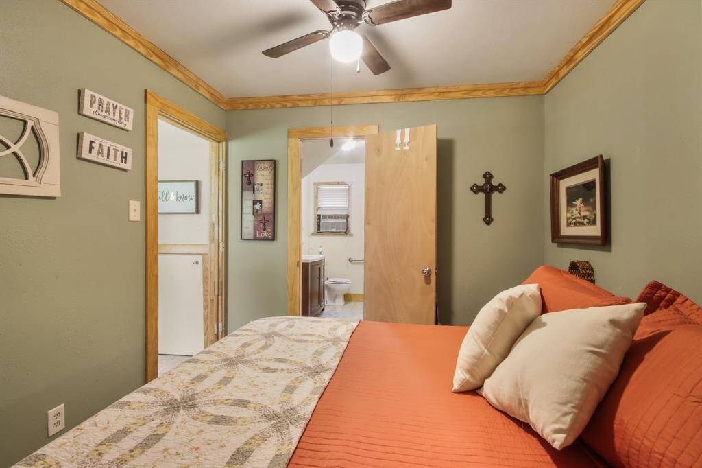 Another view of downstairs bedroom looking towards the full bathroom.