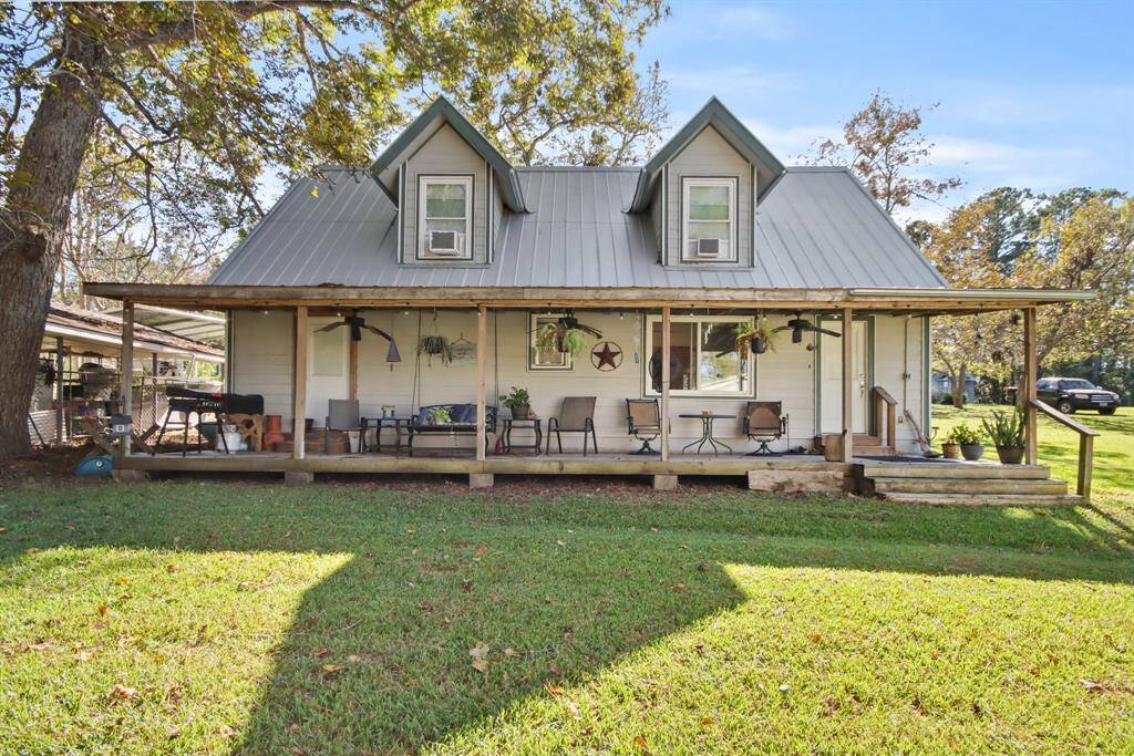 Large covered back porch.